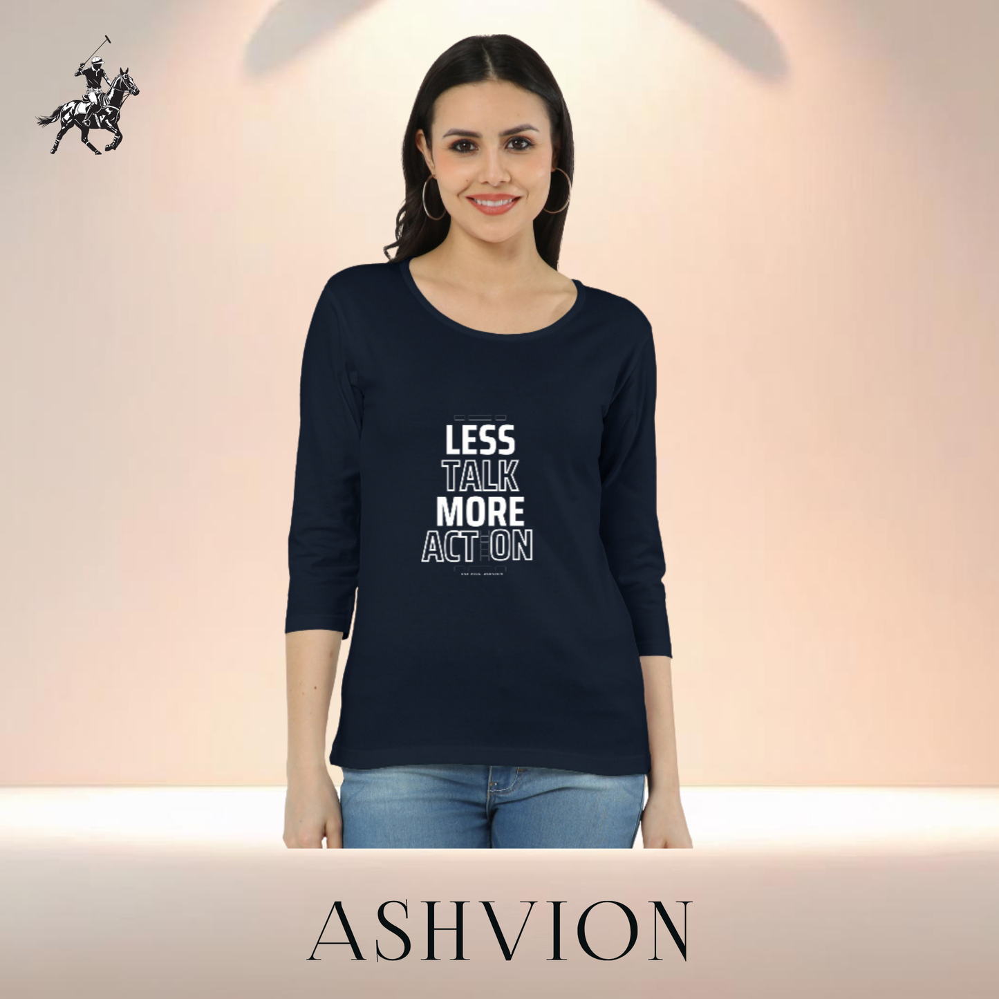 Ashvion Women’s Long Sleeve Tee – All-Day Ease, Everyday Elegance