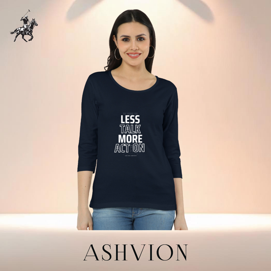 Ashvion Women’s Long Sleeve Tee – All-Day Ease, Everyday Elegance
