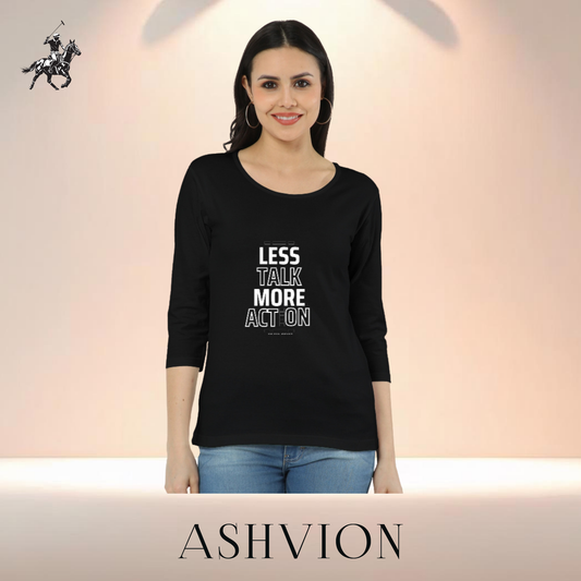 Ashvion Women’s Long Sleeve Tee – All-Day Ease, Everyday Elegance