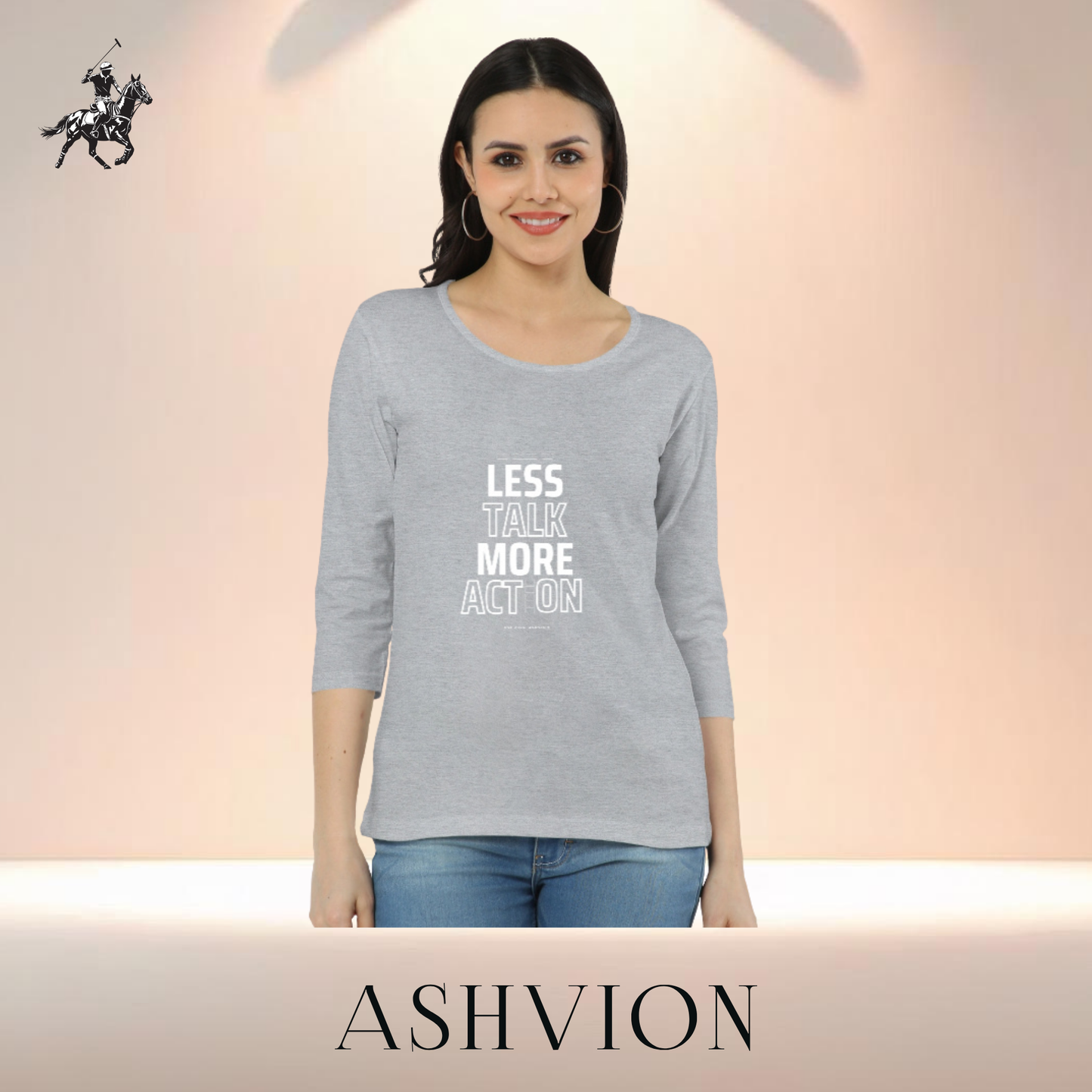 Ashvion Women’s Long Sleeve Tee – All-Day Ease, Everyday Elegance