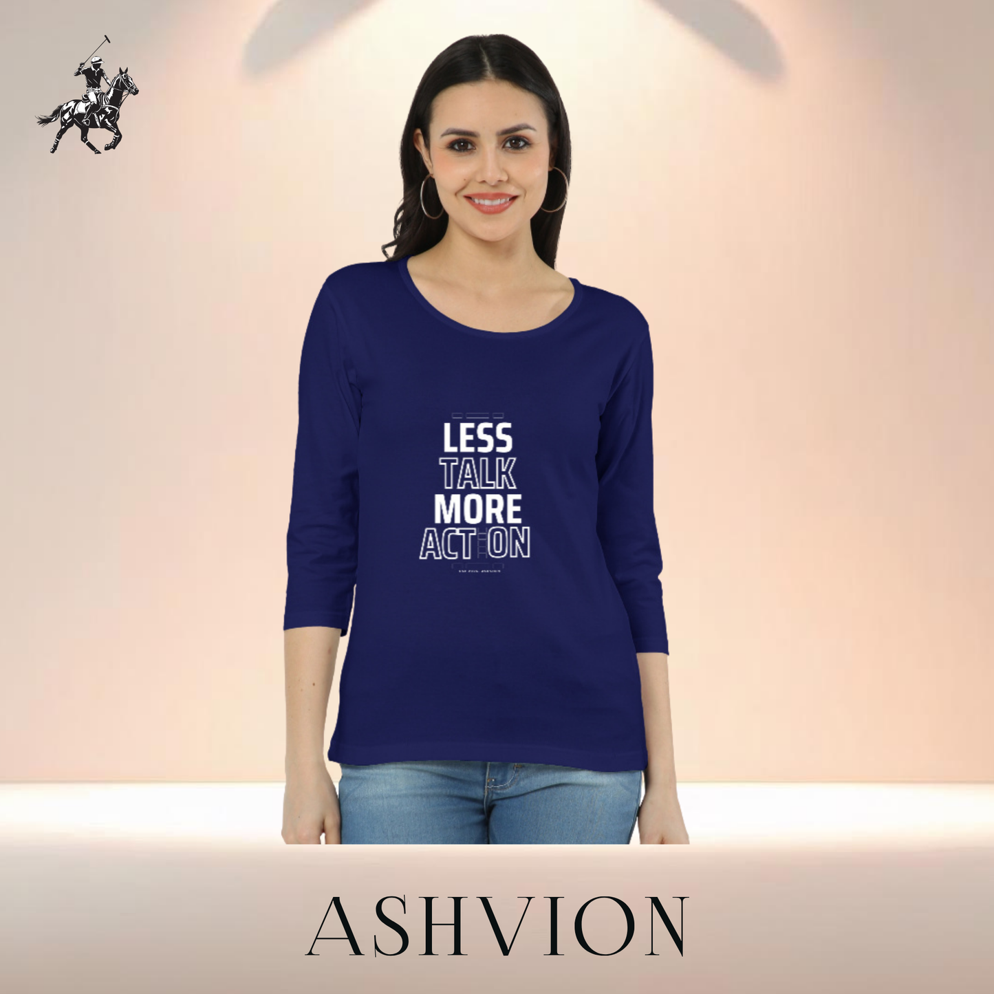 Ashvion Women’s Long Sleeve Tee – All-Day Ease, Everyday Elegance